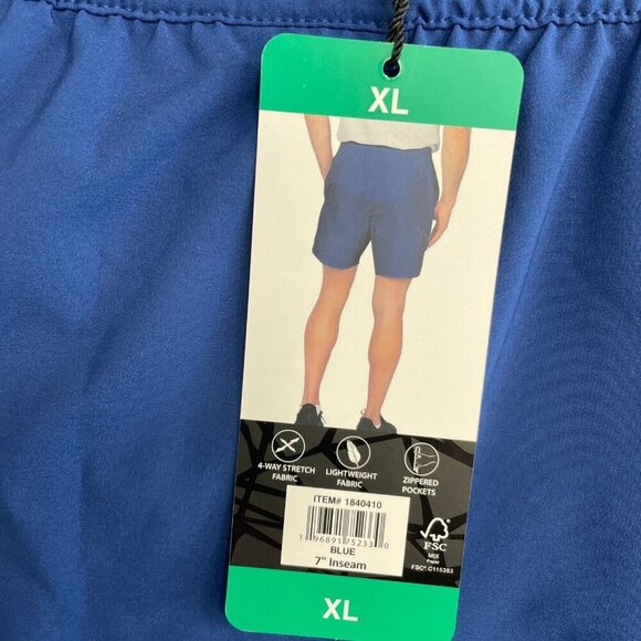 NEW Spyder Active Men's XL Blue Polyester Blend Athletic Shorts With Elastic - Picture 8 of 11